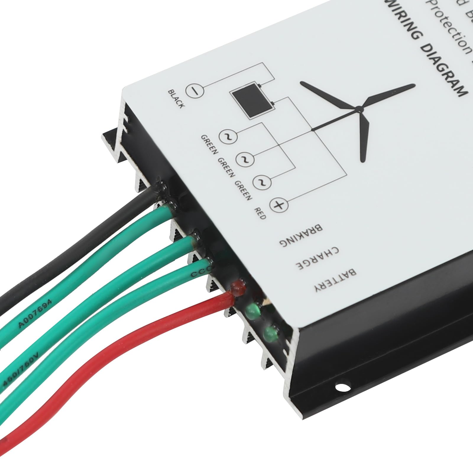Vertikaler Windturbinen-Generator 100W 24V Weiß für Zuhause Wohnmobil Boot, Vertikale Windturbine mit Permanentmagnet-Lagergenerator für Gewerbe Industrie, Windrad Stromerzeugung leise 30dB
