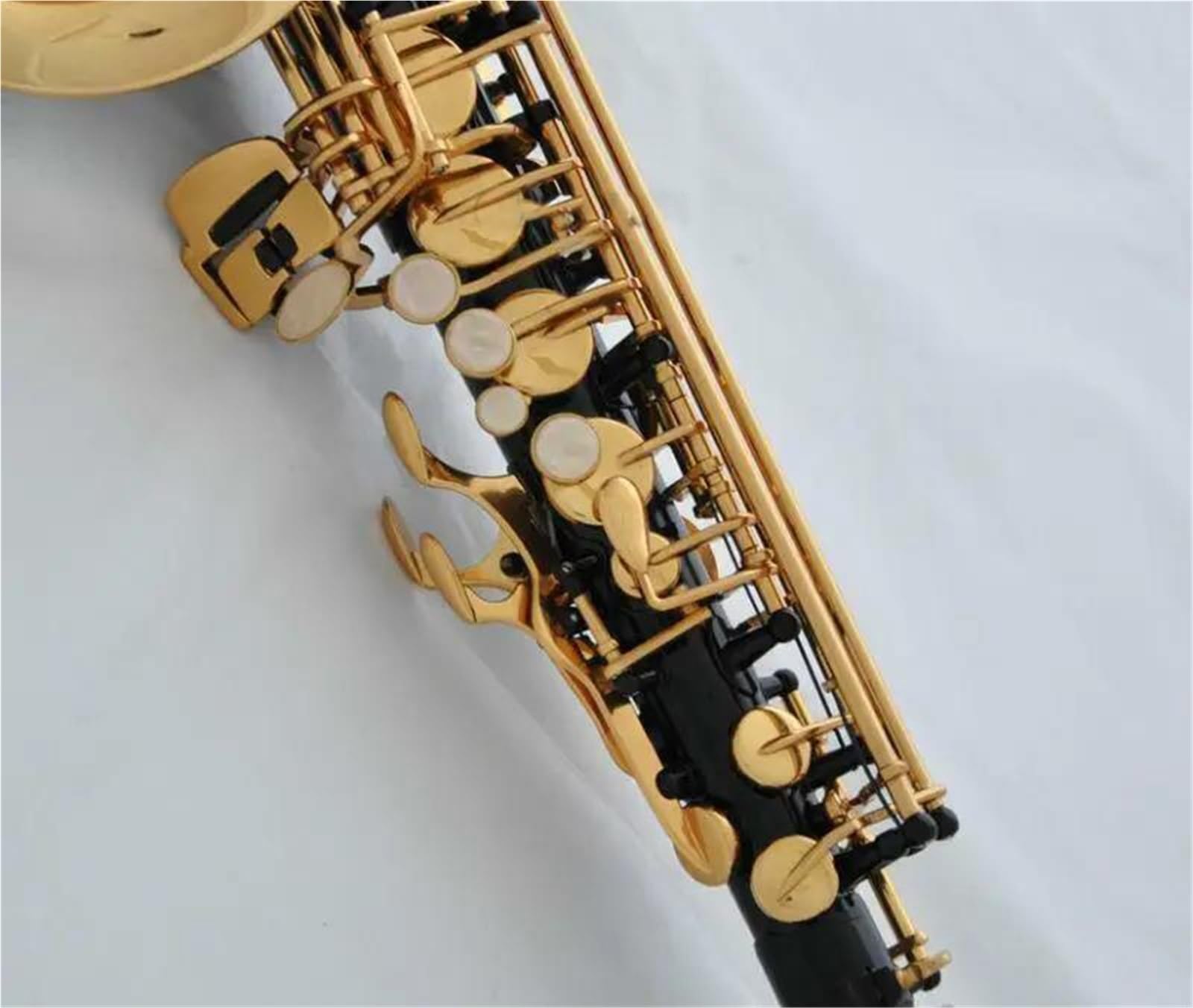 Saksofon Altowy Grawerowany Wysokie F W Eb Profesjonalny Instrument Dęty Drewniany Saksofon