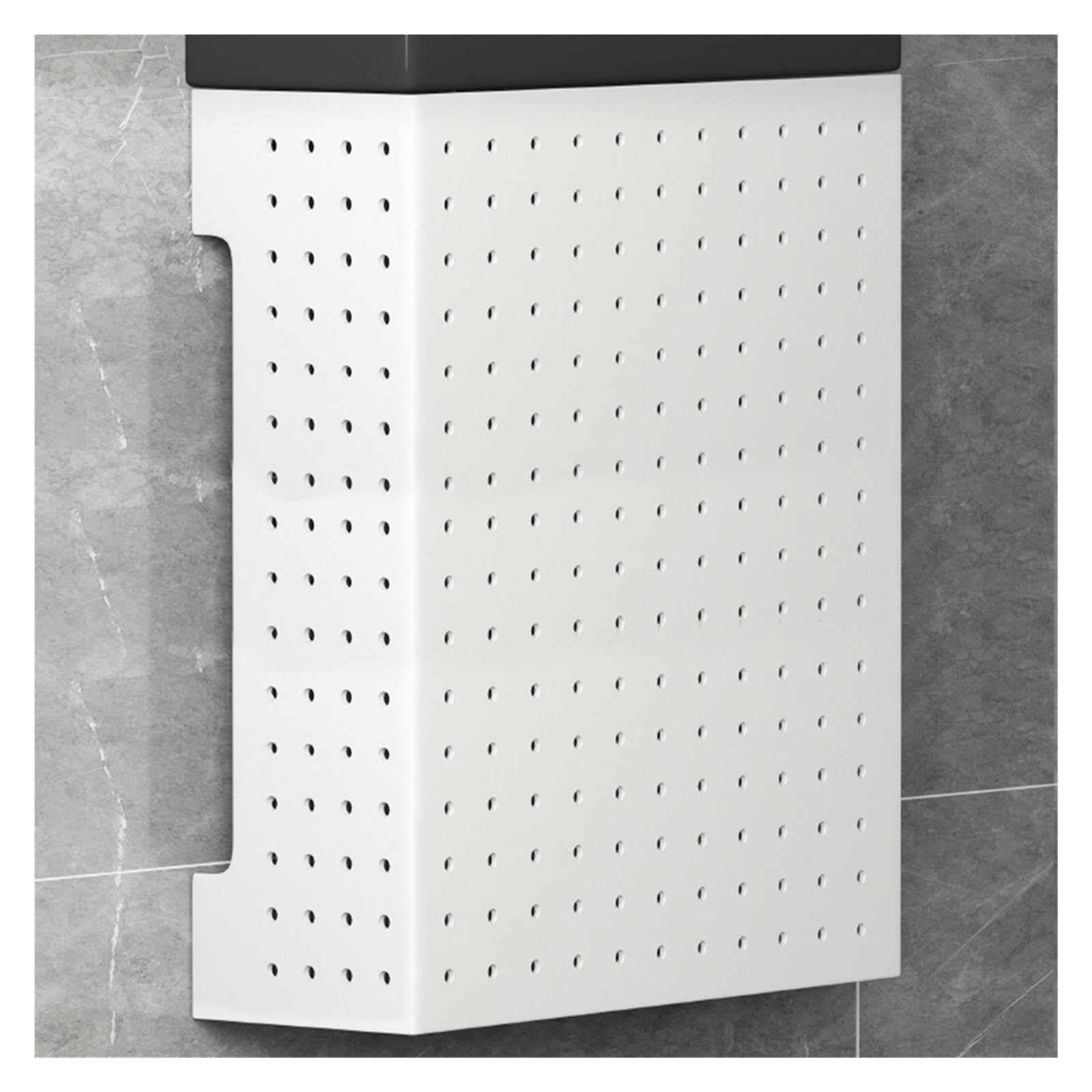 WIGING Stecktafel Organizer-Set, Küche Organisation Wandbehang Steckbrett, Metall An Der Wand Montiert Garage Lagerplätze Für Zuhause Büro Bastelraum Werkstatt (Color : White, Size : 40x15x30cm)