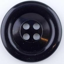 Extra Large Buttons 40mm 50mm 65mm Round Clown 014D, Black, 4 39mm