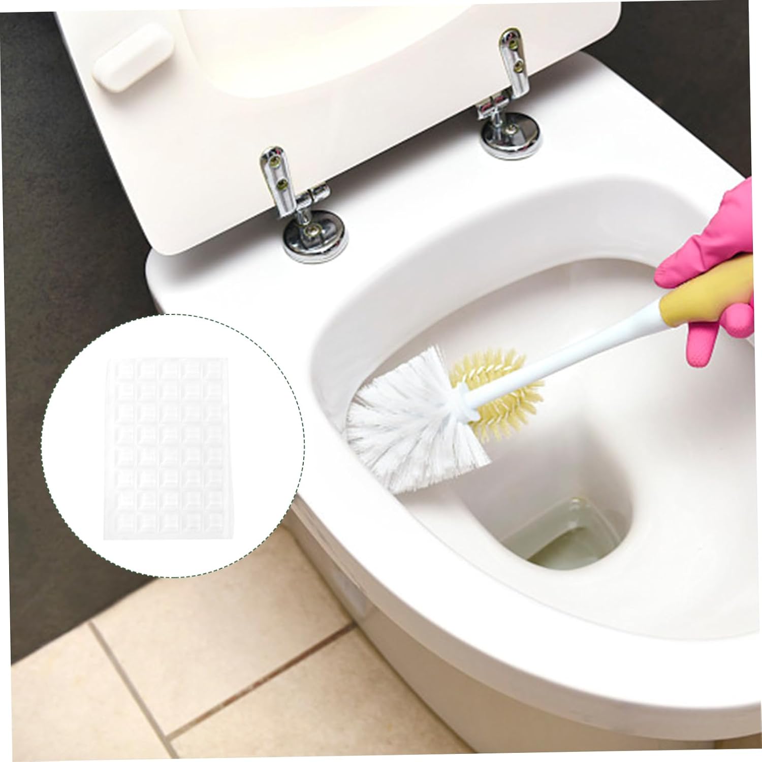 Artibetter 80pcs Adhesive Silicone Pad Door Handle Bumper Sound Dampening Gasket for Toilet Seat Multi-use Stopper Pad