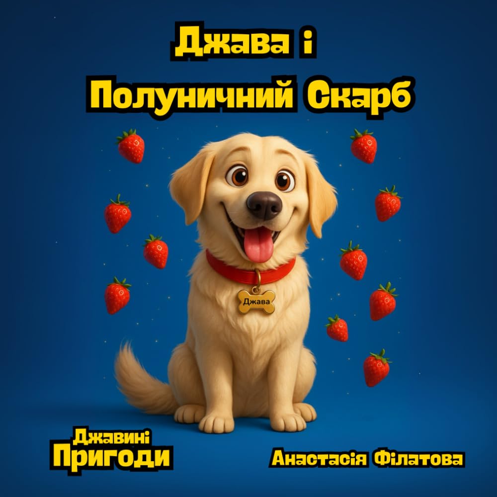 Джава і Полуничний Скарб: Джавині пригоди. Книга 1: Весела пригодницька книжка-картинка про золотисту ретриверку Джаву для дітей