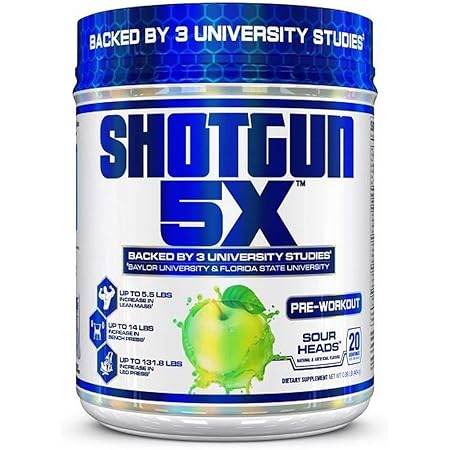 Amazon Com Vpx Shotgun 5x Pre Workout Supplement For Men Preworkout Energy Powder Purple Haze Flavor 20 Servings Health Household