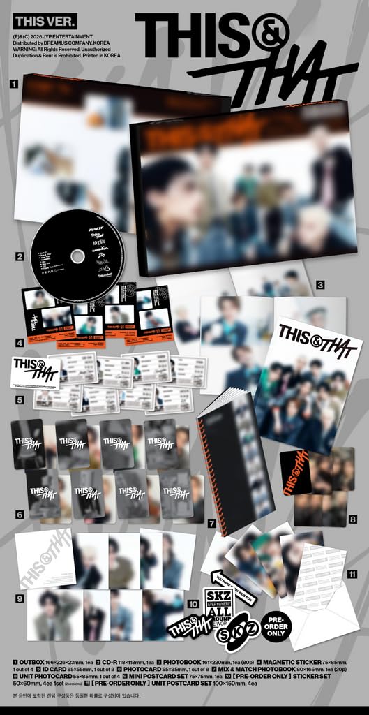 Stray-Kids This & That 10th Mini Album+Pre-Order Gift (2 ver. SET)