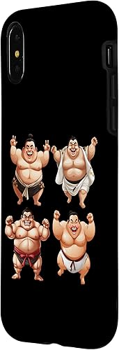 Miniatura 8 de iPhone 14 Plus Funny fat sumo wrestler 4 sumo wrestlers Case