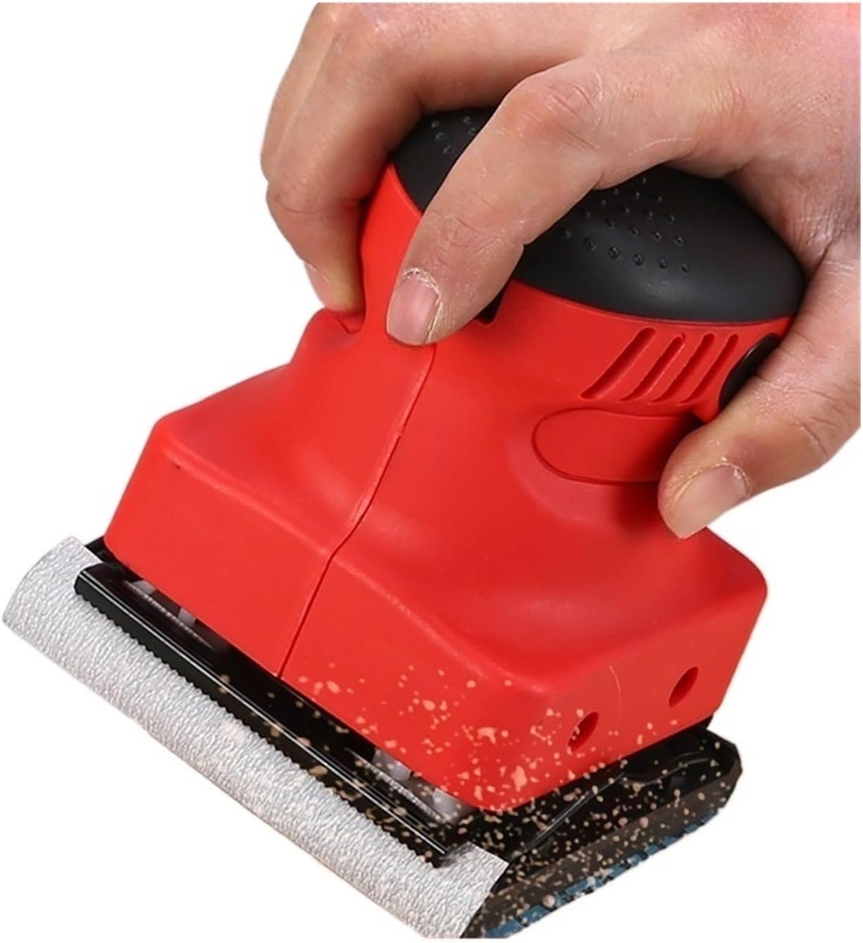 230W Electric Sander Woodworking Sandpaper Grinder Putty Wall Furniture Car Polishing Machine Dust Collection Sanding Polisher Multiple Applications
