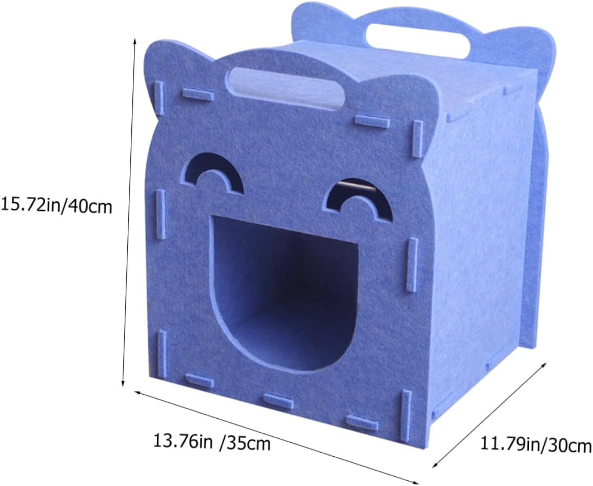 Cat Scratching Detachable Felt Cat House Scratch Board for Indoor Outdoor Use Cat Bed Space Saving Design Material Pet Supply for