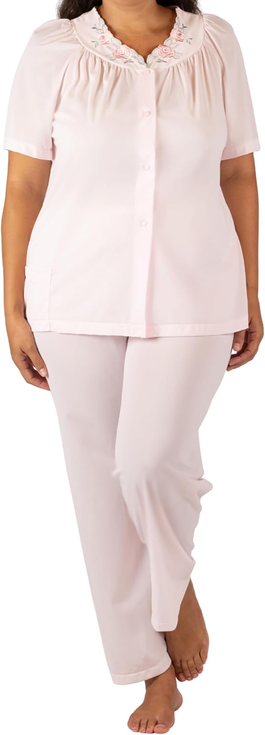 Shadowline Women's Petals Short Sleeve Pajama