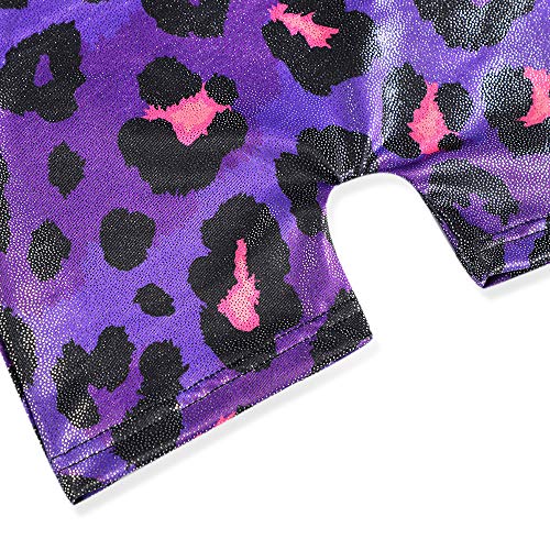 Collants de ginástica para meninas com shorts, motoqueiros, estrelas florais de unicórnio, azul arco