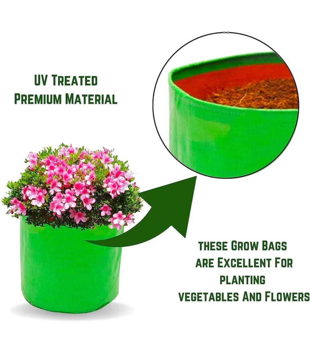 Premium HDPE Grow Bags - UV Protected & Durable -9