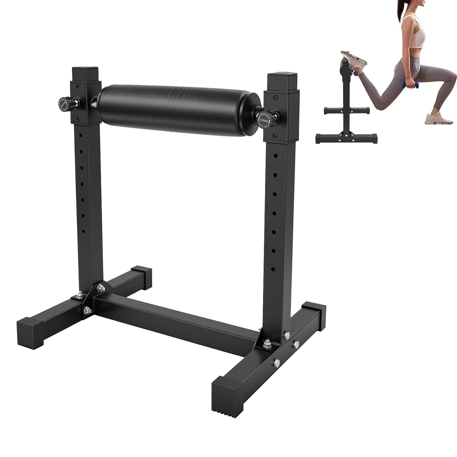Soporte para sentadillas – Split Squat Stand con acolchado de espuma de hasta 200 kg – Estante ajustable para sentadillas para casa, gimnasios, actividades al aire libre