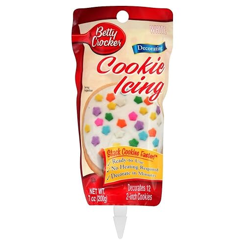 Betty Crocker Galleta glaseado blanco, 7 onzas (paquete de 6)