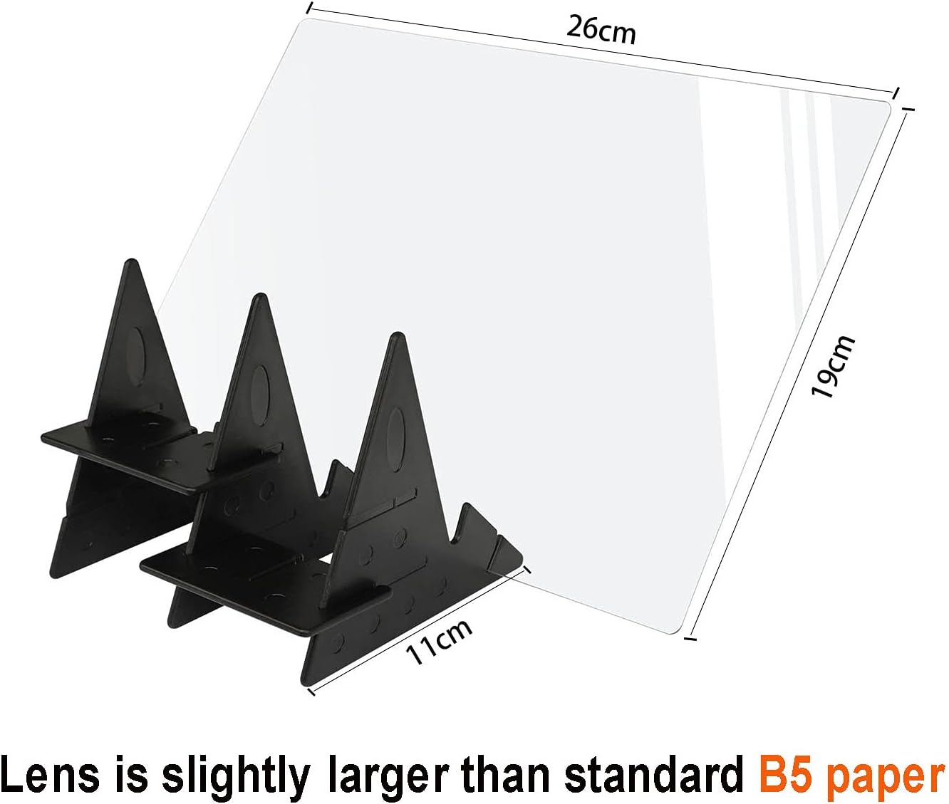 B5 Drawing Tracing Board Light Copy Pad Optical Image Reflection Projector Wireless Copy Board DIY Shadow Mirror Tracer with Stand for Artist Beginner Diamond Drawing Sketching