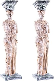 balacoo 2pcs Aquarium Fish Tank Decorations Resin Mediterranean Goddess Statue Fish Tank Home Ornament Figurines Angel Furnishings Ocean Sea for Christmas Decor