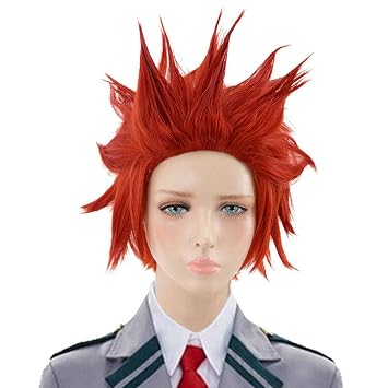 My Hero Academy/Academia Eijiro Kirishima Red Anime Cosplay Wig Halloween Costumes Play Wigs Hair Red