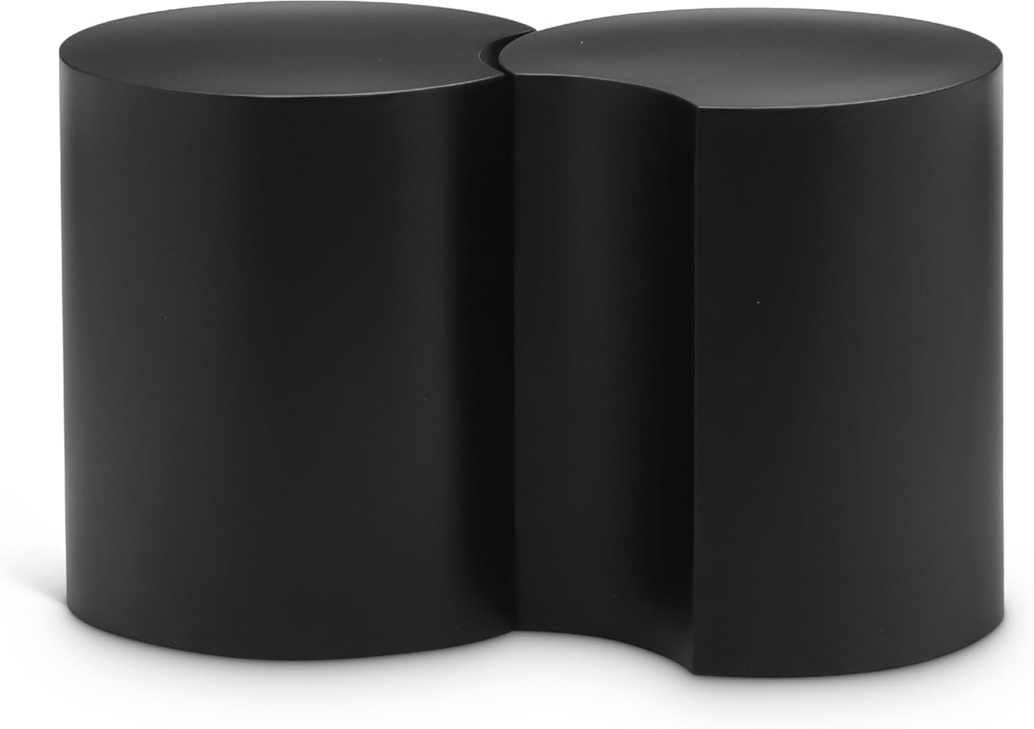 Meridian Furniture Dimple 2 Piece Black Iron Metal End Table