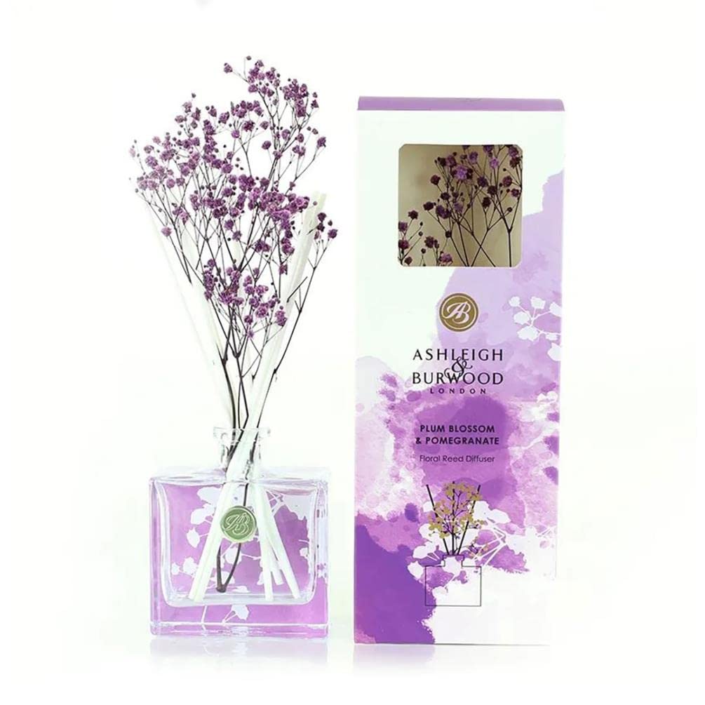 Ashleigh & Burwood Purple In Bloom Plum Blossom & Pomegranate Scented Reed Diffuser