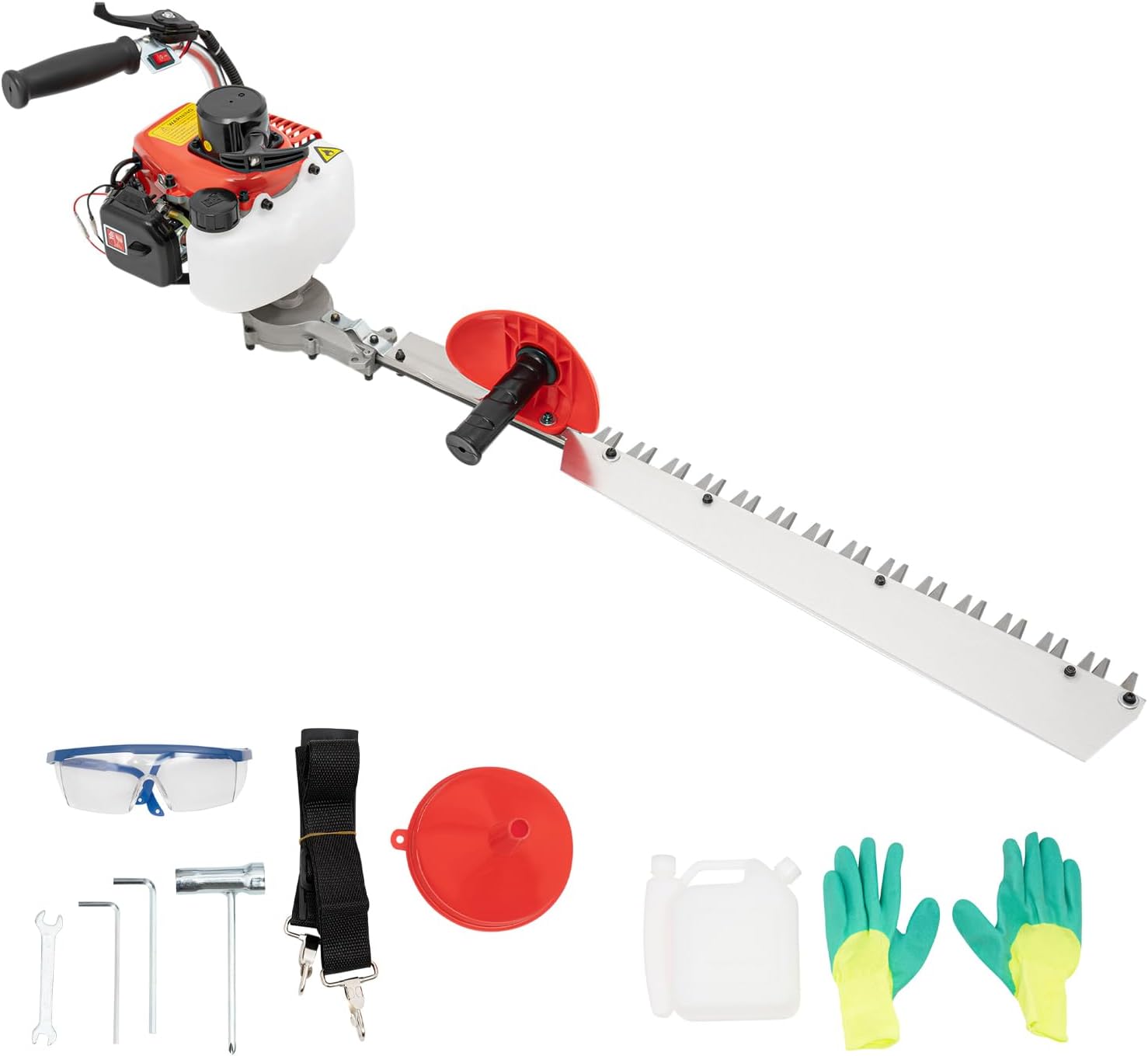 0.65KW 22.5CC Single Edge Hedge Trimmer, Garden Bush Trimmer Tool, Hedge-Trimmer, Gas Powered Handheld HedgeTrimmer, for Use in Homes, Yards, and Gardens