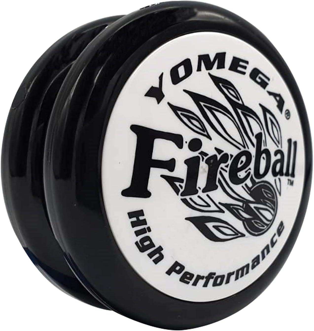 Fireball YoYo -HIGH Performance Responsive Transaxle Yoyo, Great for string tricks for advance Players to Perform Like Pros + Extra 2 yo yo Strings & 3 Month Warranty (black white)