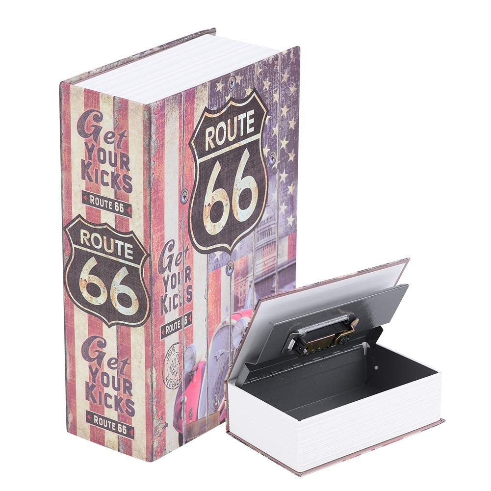Coffre-fort livre boîte de rangement bijoux étui à code pour magasin et maison
