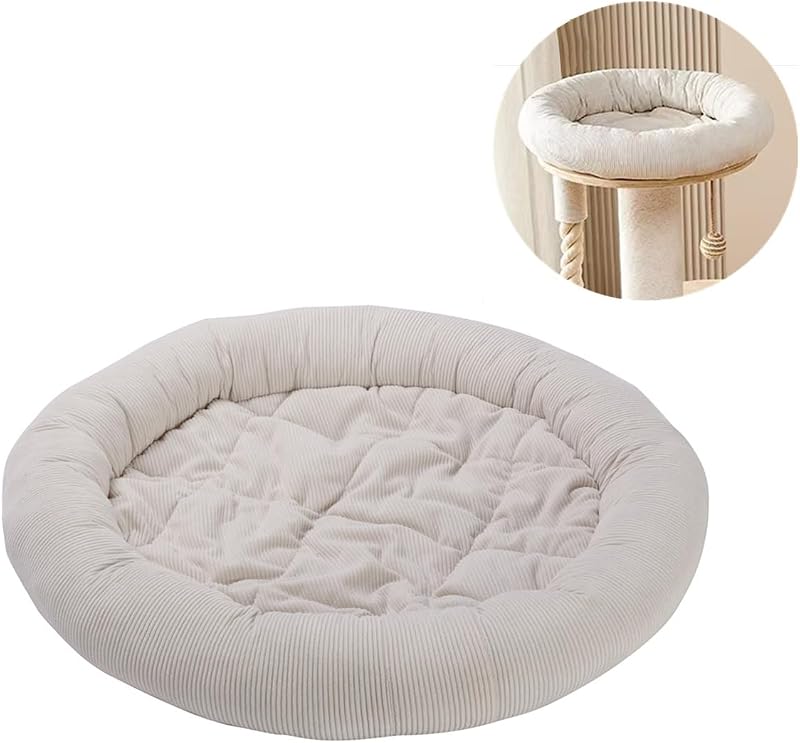 Almofada Redonda de Cotelê para Árvore de Atividades para Gatos SHENGOCASE, 39,9 x 40,6 cm, Modelo 14