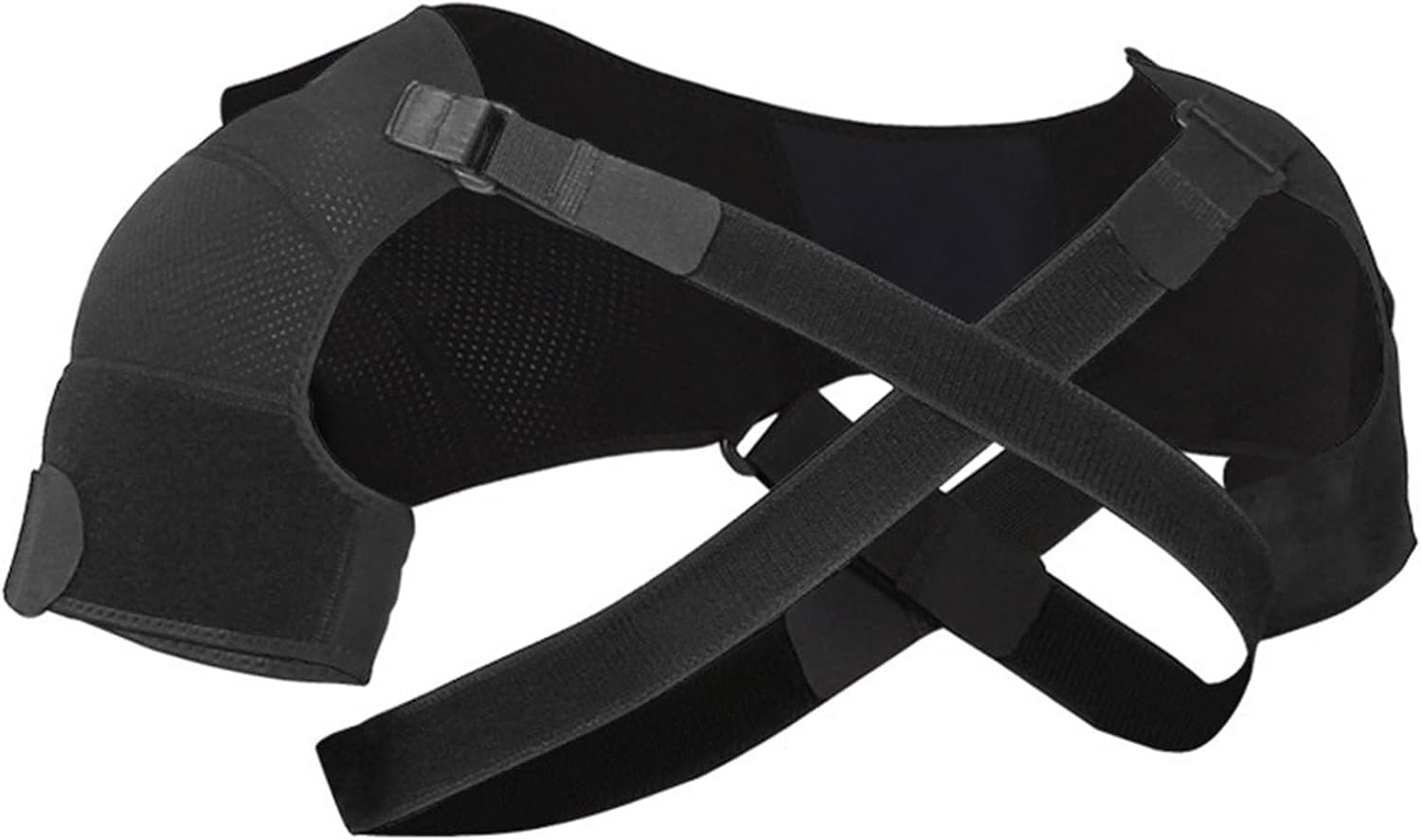 Dual Rotator Cuff Shoulder Brace Support Elastic Adjustable Relief Bidirectional Compression Dislocation Prevention(Medium)