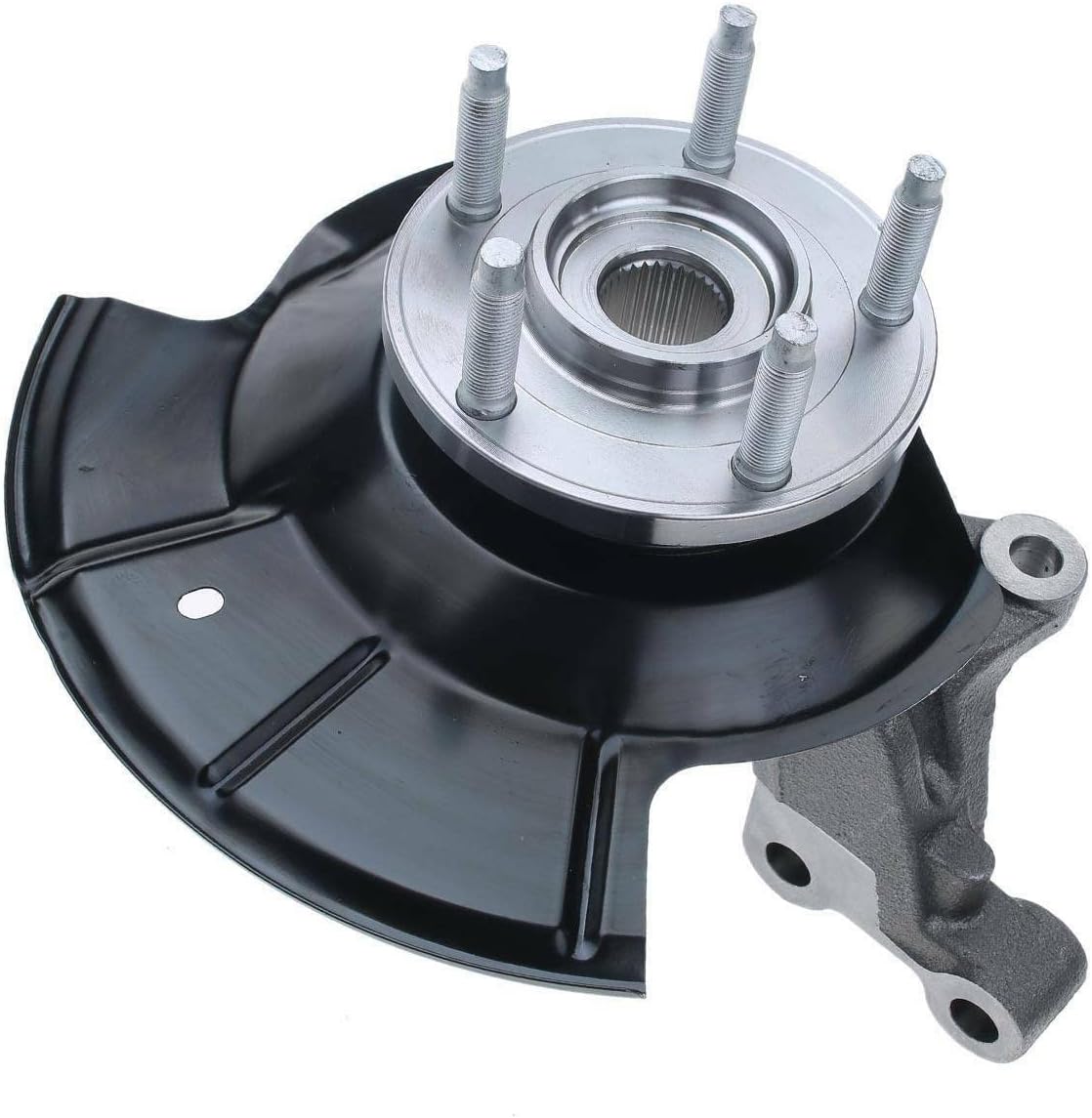 AutoShack Front Loaded Steering Knuckle and Wheel Hub Bearing Assembly - Driver and Passenger Side for Ford, Edge 2007-2010, AWD FWD V6 3.5L - with ABS