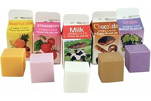 Milk Carton Scented Macaron Erasers