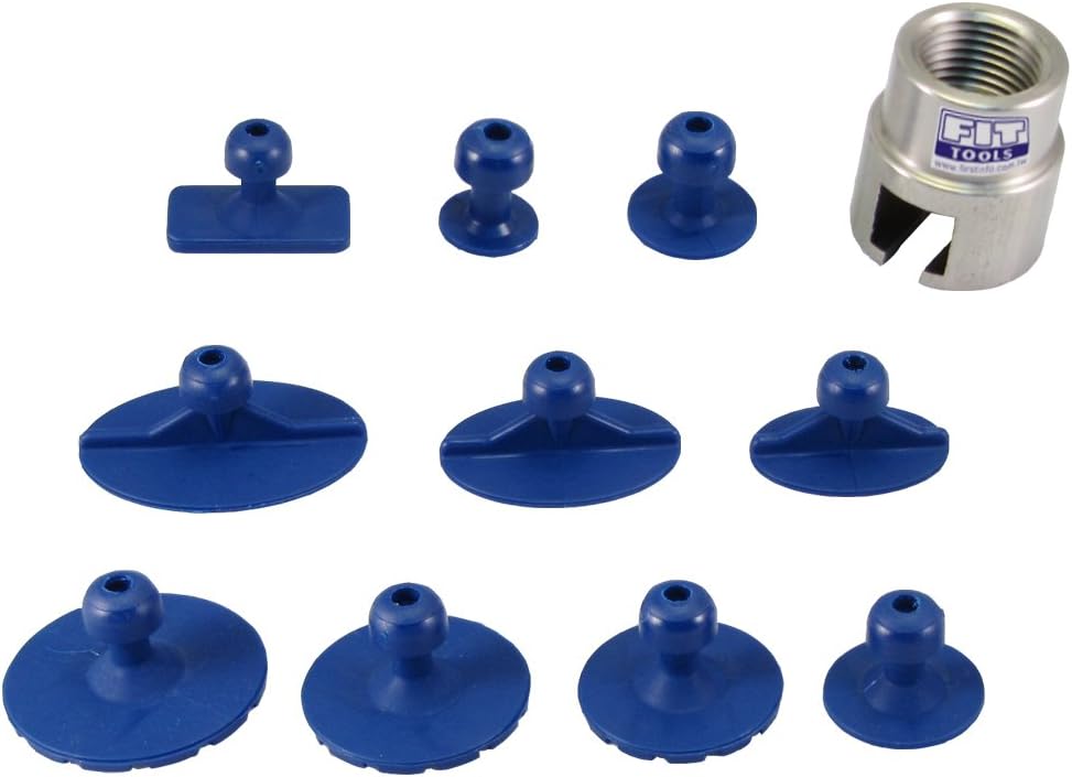 FIRSTINFO Adaptor and 10 PCS Small Damage Repair Kit for Our Air Pneumatic Dent Puller