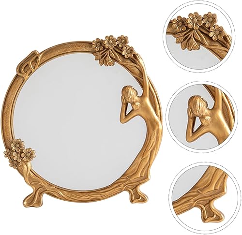 Miniatura 9 de DECHOUS Espejo cosmético retro maquillaje espejo de tocador luz vintage mesa superior espejo habitación de las mujeres Dec