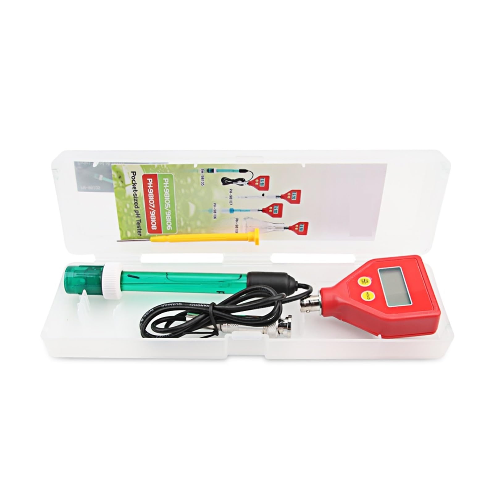 Medidor digital de pH PH-98105, analizador alta precisión, probador ATC for acuarios, hidroponía y laboratorios,Monitoreo preciso