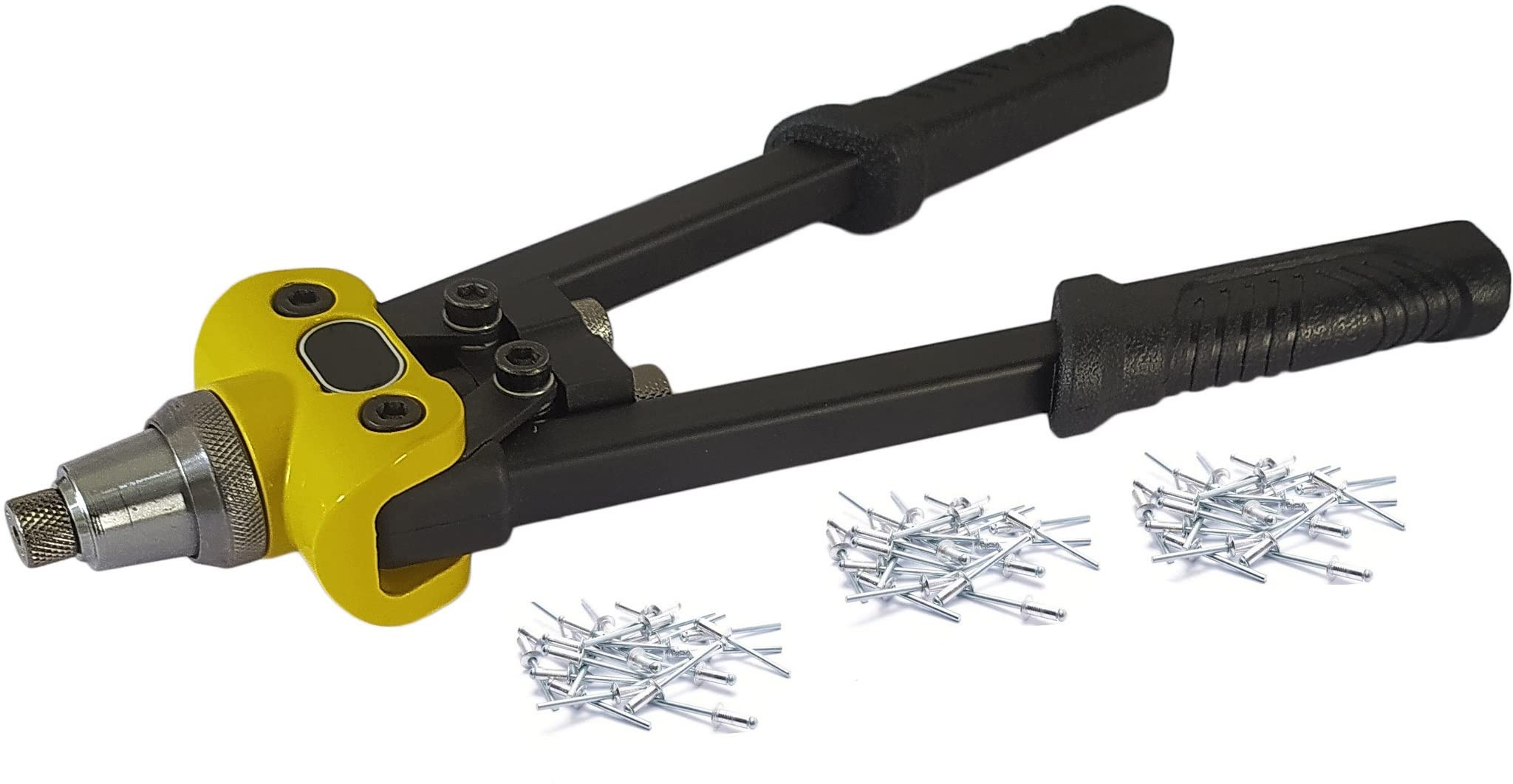 Inditrust Black 12inch Hand Riveter gun 3.2mm, 4.0mm and 4.8mm with 30pc Rivets Heavy Duty Squeeze Rivet Gun (B0C391SN4Q) Amazon Price History, Amazon Price Tracker