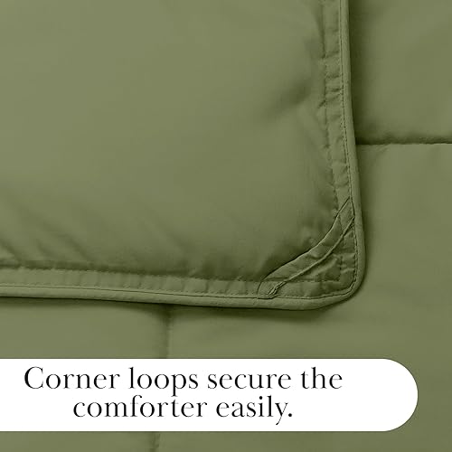 Miniatura 6 de Edredón ligero Southshore Fine Linens Vilano Springs, Microfibra, Verde salvia, Full Queen