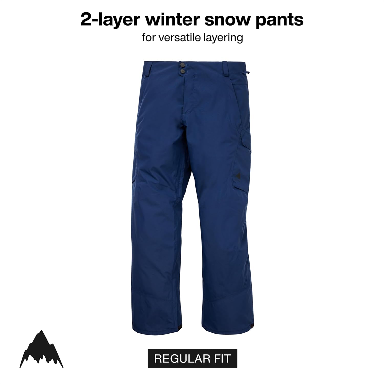Burton Men’s Reserve 2-Layer Pants – Waterproof Winter Snowboard Pants – Perfect for Layering