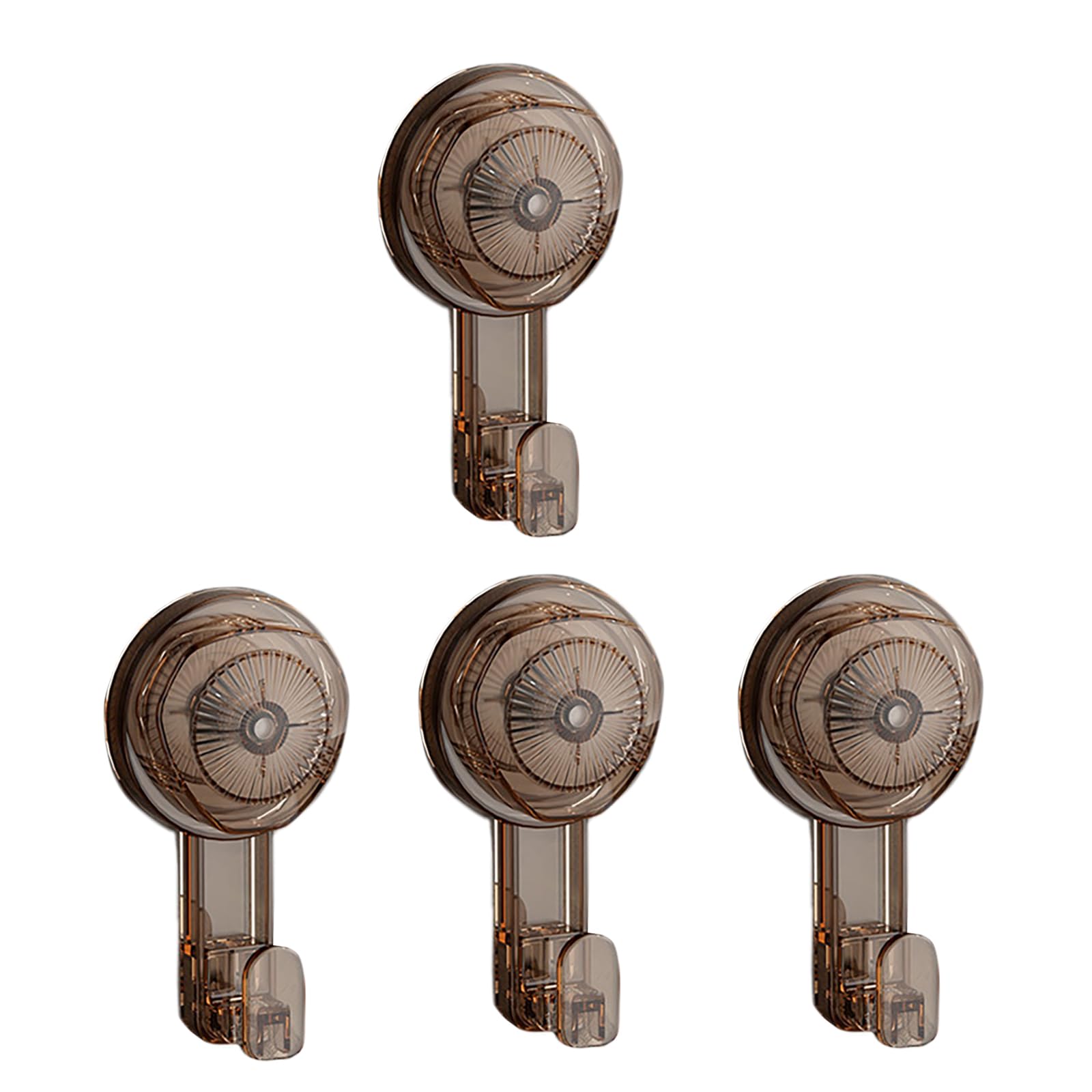 Msioytog of 4 Multipurpose Suction Cup Hook Easy Installs Hook Multifunction Suction Simple Styles for Towels & Clothing Waterproof Set