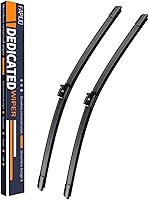 Vista 5 de Juego de hojas de repuesto para limpiaparabrisas, silenciosas, frontales de 22 pulgadas y 22 pulgadas (paquete de 2)