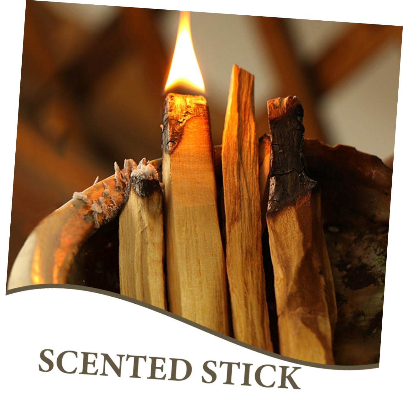 10 Piezas Unidades Varillas de Incienso Natural de Madera Purificadora para Aromaterapia y Limpiador para Hogar Relajante para Yoga y Interiores