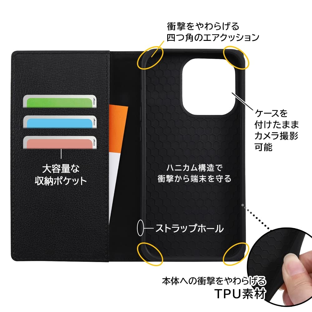 iPhone14 本体　カラー、ミッドナイト、ケースとミッキー携帯ケース付き Amazon.co.jp: iPhone 14 Pro 用 手帳型ケース iPhone14Pro 用