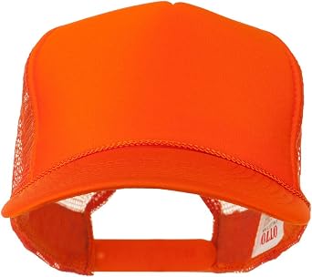 Foam Front Golf Style Mesh Back Cap - Orange OSFM
