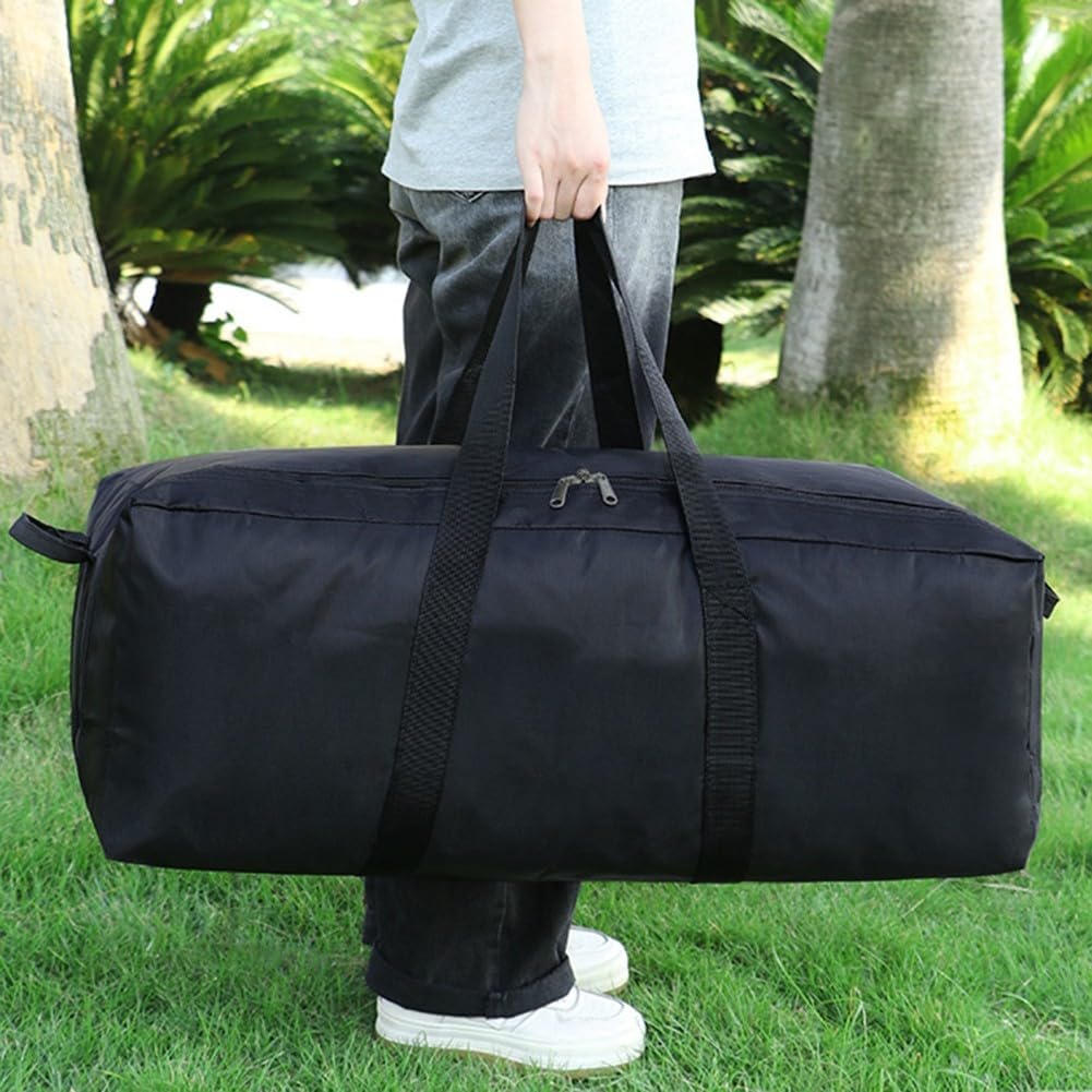 Eawfgtuw Bolsa de almacenamiento para tienda de campaña, 55 L, 100 L, 150 L, bolsa de equipaje plegable impermeable, organizador de equipo de gran capacidad para exteriores, para toldo, saco de