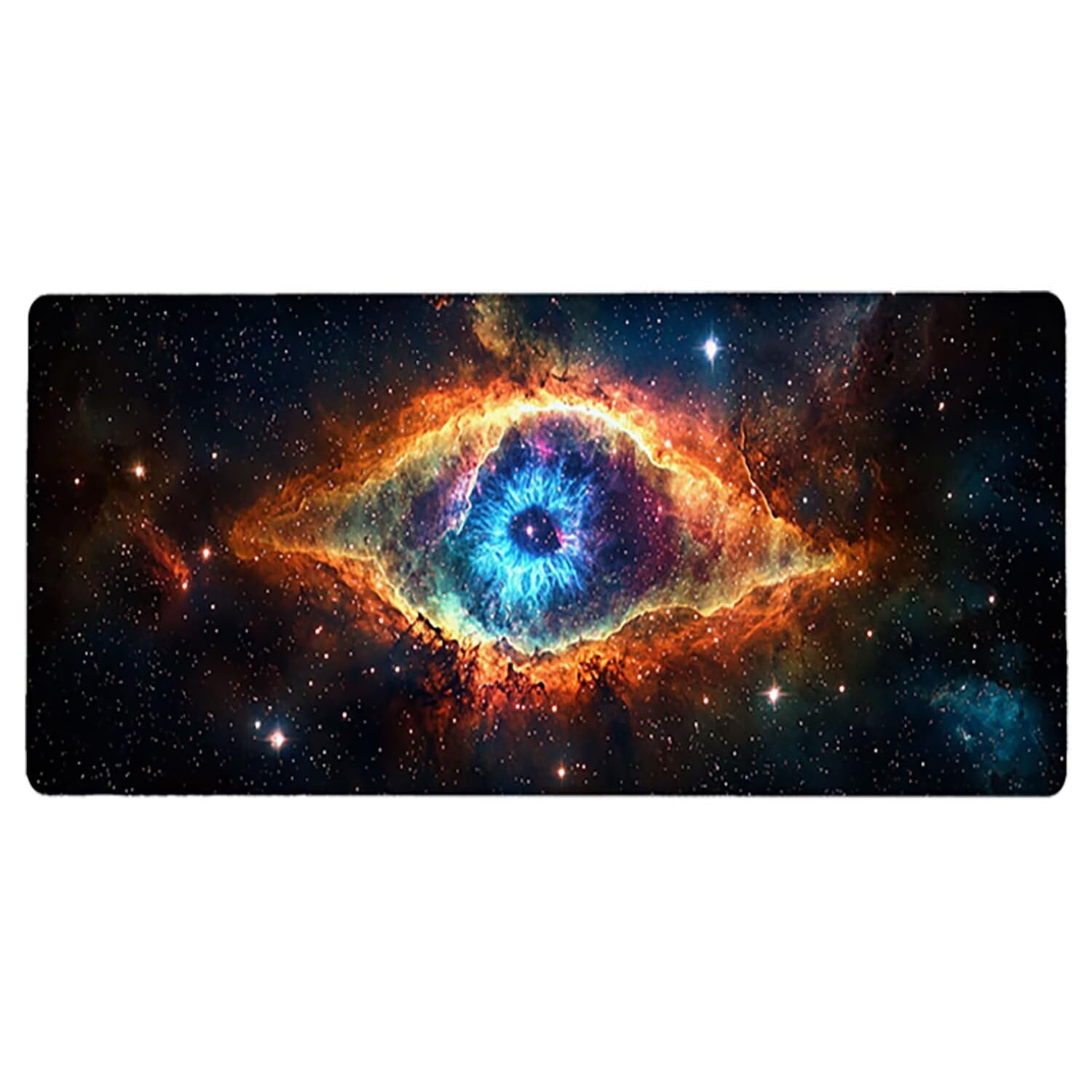 Podkładka pod mysz do gier XXL - 1400 x 600 x 3 mm - gwiaździste niebo duża antypoślizgowa podkładka na klawiaturę biurową ze zszytymi krawędziami, krajobraz duża podkładka pod mysz do gier do biura i