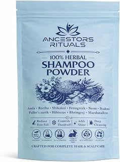 100% Herbal Shampoo Powder for Hair Fall & Dandruff Control | Natural Cleanser for Oily & Dry Scalp | Sulphate & Paraben F... Price In India
