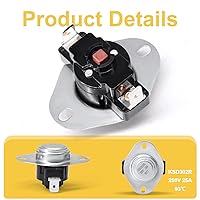 Vista 5 de Adviace 80601 Interruptor de Límite de Alta Temperatura para Estufas de Pellets Vogelzang VG5790, VG5770, USSC 5660 y Estufas de Pellets Ashley