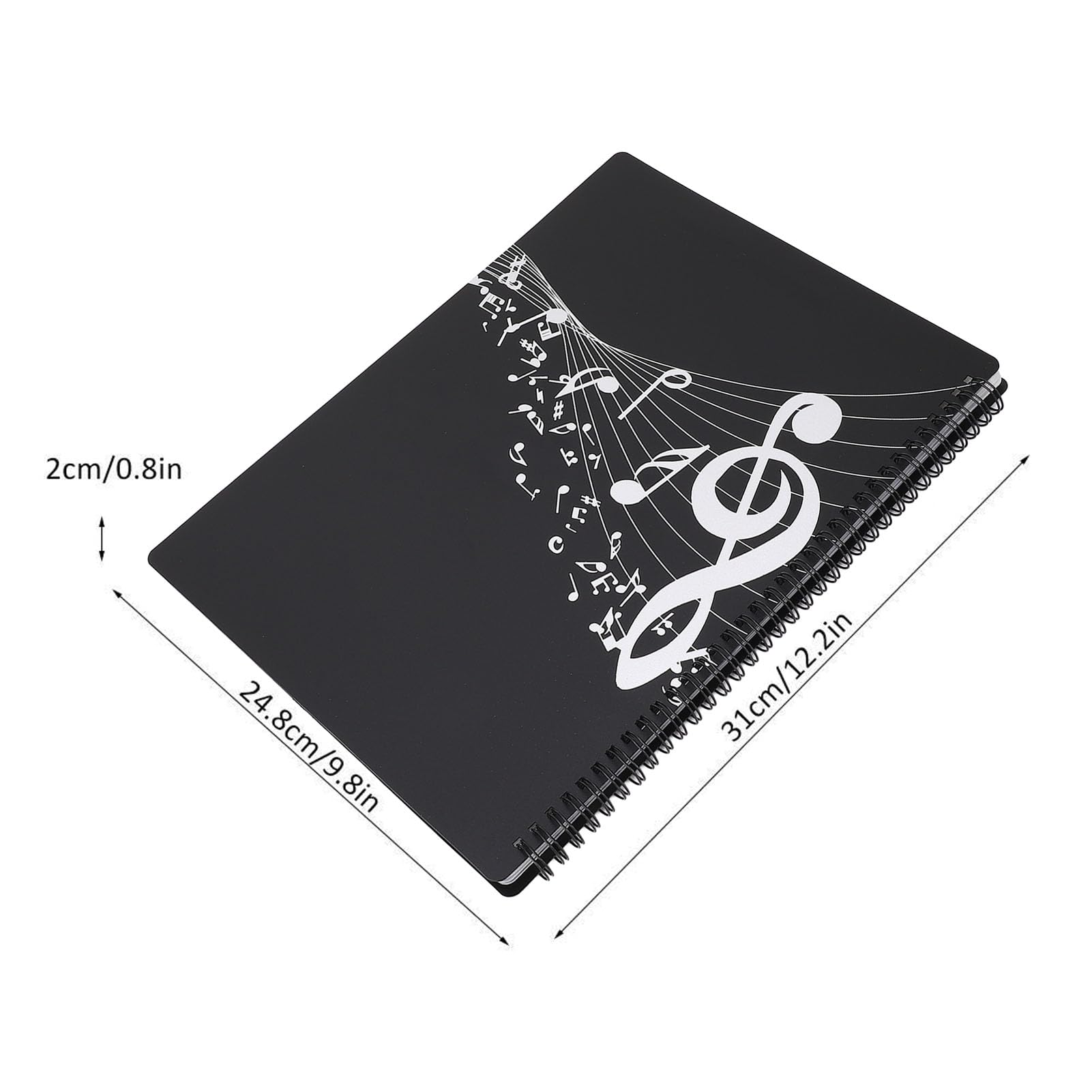 Sheet Music Folder, A4 Size ABS Impermeable Music Sheet File Paper Storage Folder, Sheet Music Holder Allow Annotations for Piano Sheet Music Binder Organizer
