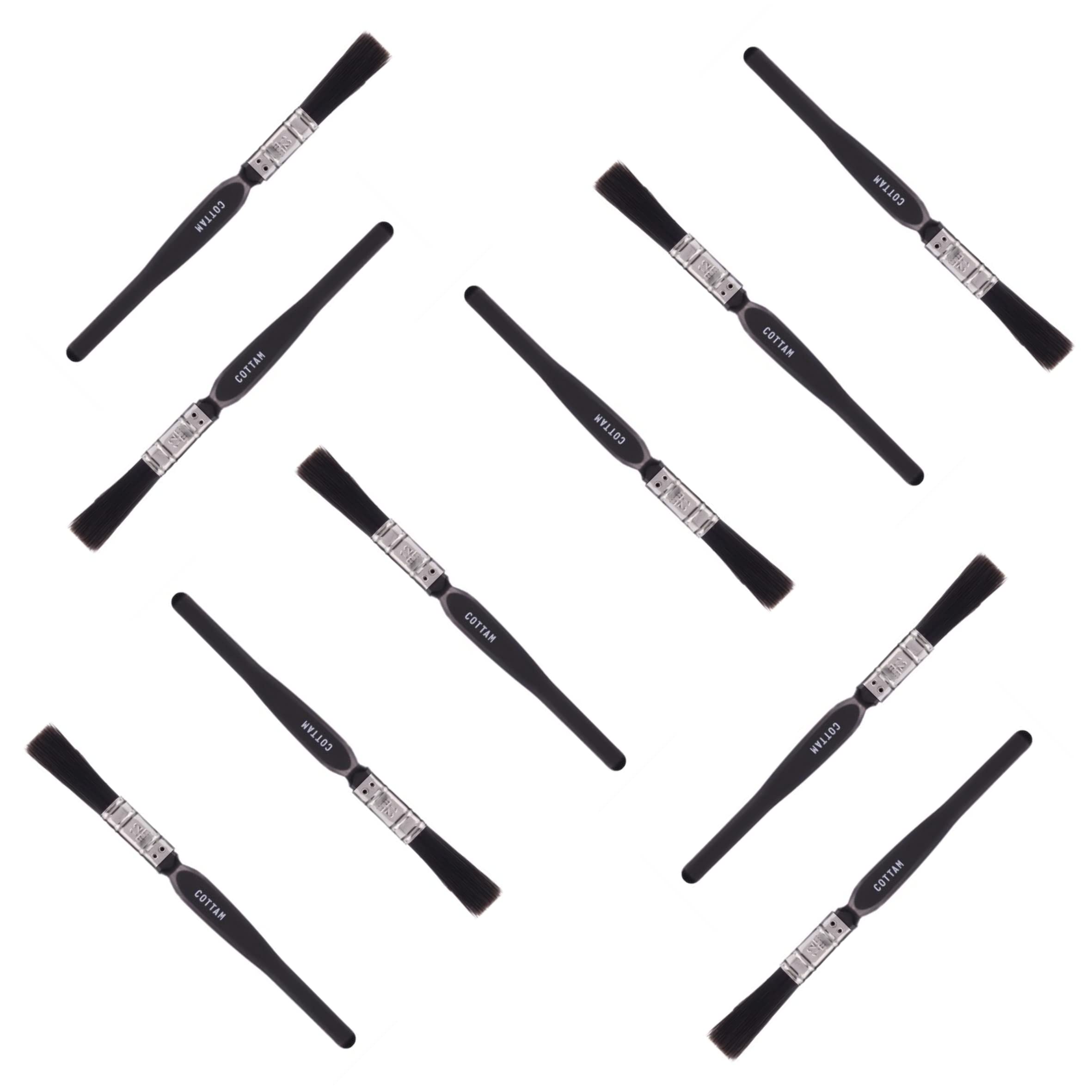 COTTAM Coatings Paintbrush (0.5 Inch) | Trade / B2B Value Pack of X10 | Paint Brushes Decorating | Emulsion Paint Brush