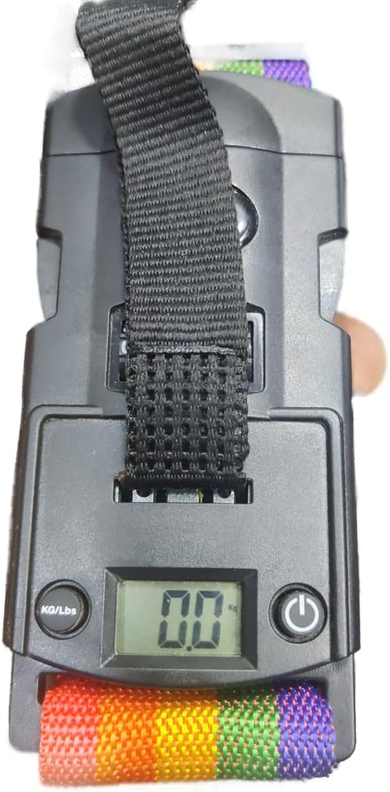 CNB 3 in 1 Travel Luggage Strap TSA Approved Lock Suitcase Strap Belt with Digital Weighing Scale (Random Color Available)