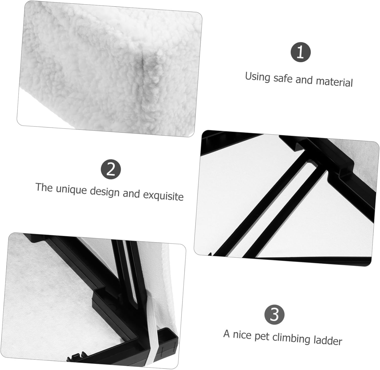 Toyvian Dog Compact Pet Ramp for Couch and Bed Non- Design for Easy Climbing for Puppies and Kittens and Stable Structure