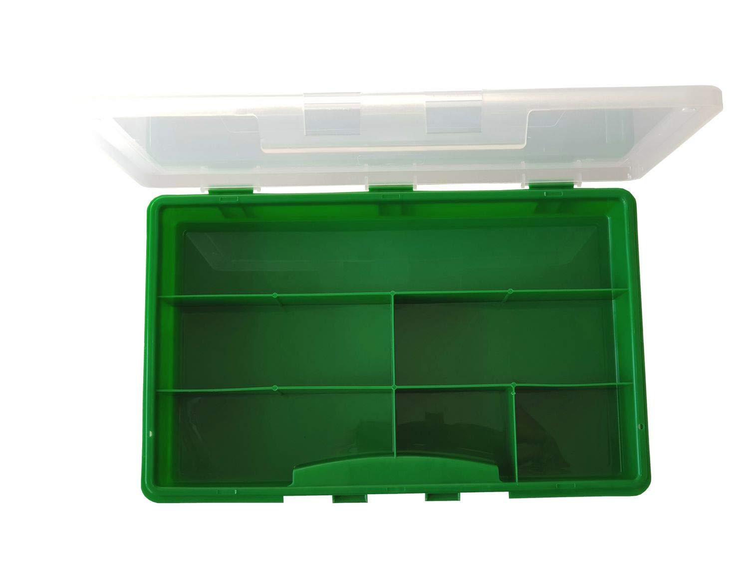 NETPROSHOP Sortimentskasten grün 6 Fächer 275x180x41mm