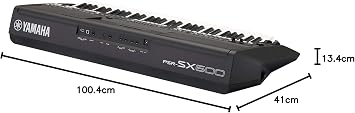 Yamaha PSR-SX600 Digital Keyboard black – High quality digital arranger workstation keyboard with 850 authentic instrument sounds & DJ styles – 61 touch dynamic keys