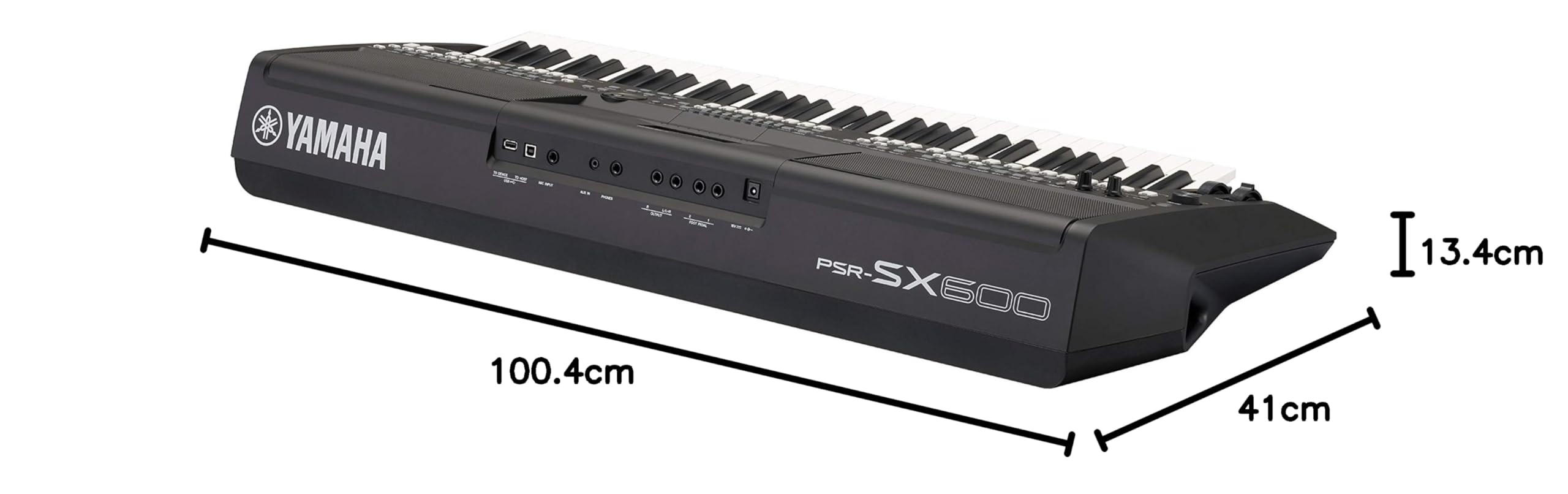 Yamaha PSR-SX600 Digital Keyboard, Black - High Quality Digital